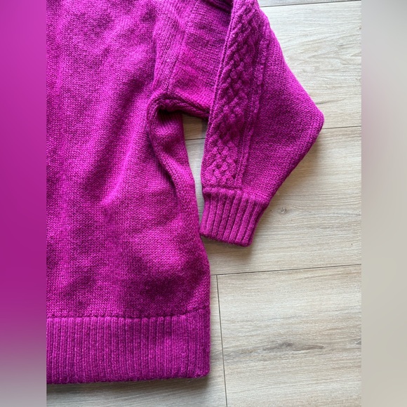 I.B Difussion medium oversized wool blend cardigan thick - Picture 6 of 8